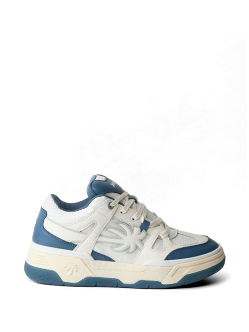 Sneakers uomo Palm Angels Palm Skate bianche con dettagli a contrasto PALM ANGELS | PMIA10YS26LEA0010412